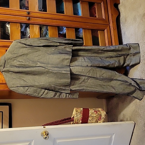 Liz Claiborne vtg linen blend pants Suit - Picture 4 of 12